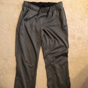 Grey Nike sweatpants